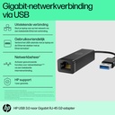 [4Z7Z7AA] HP USB 3.0-naar-Gigabit RJ45-adapter G2